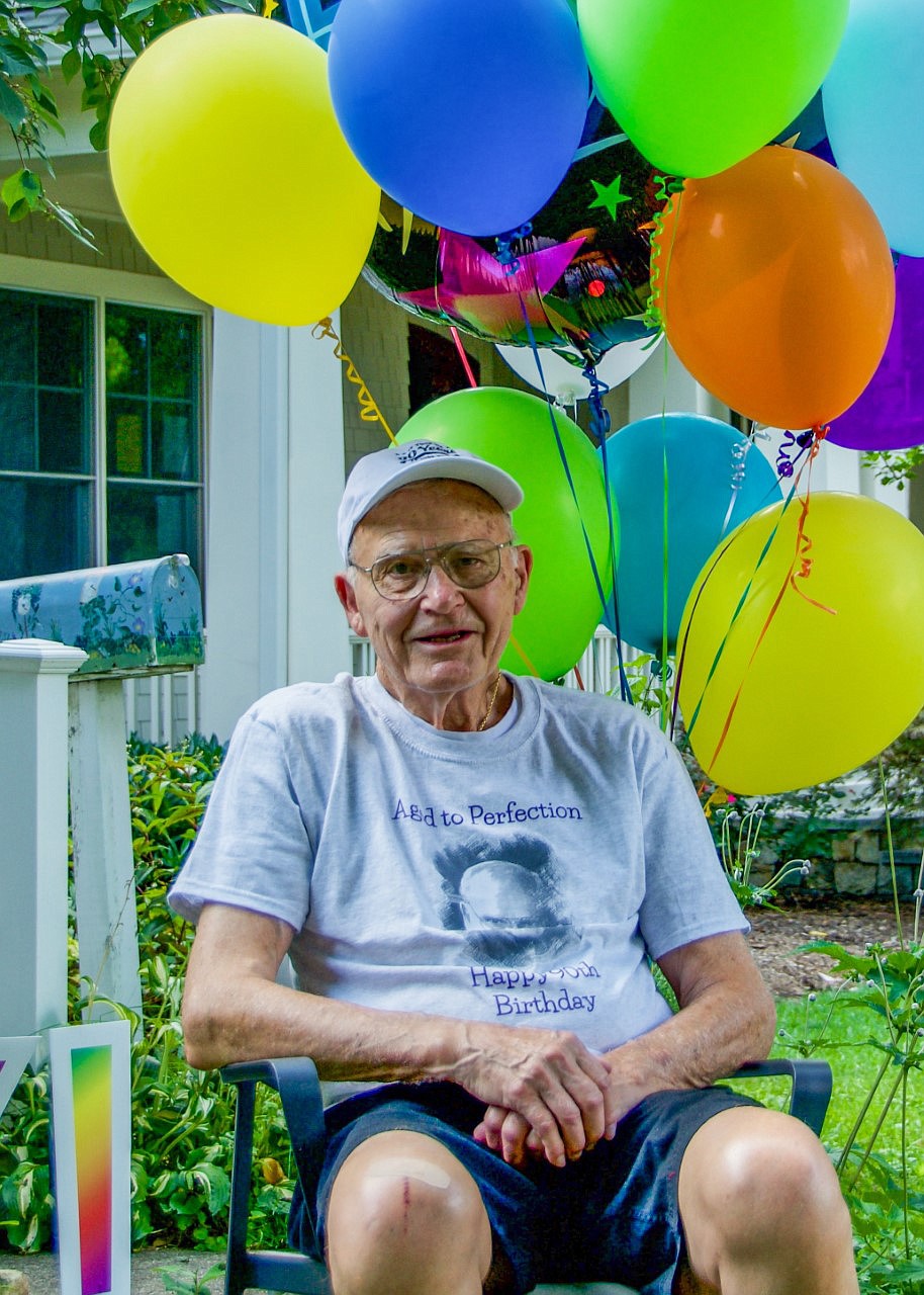 Dan Willkens at his 90th birthday celebration. MUST CREDIT: Photo courtesy of Diane Willkens