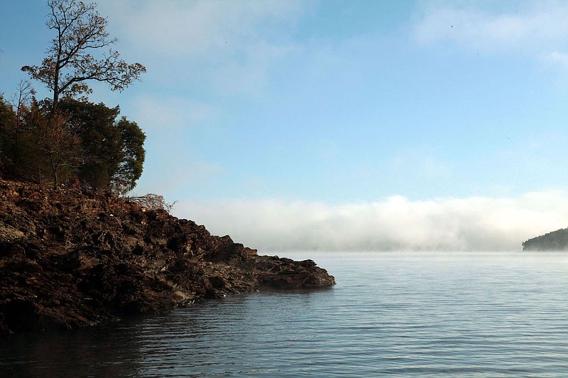 Although many of the access points and recreation areas on the north side of Lake Ouachita are not as popular as those closer to Hot Springs, the landscape on this side of the lake is equally as impressive. - Photo by Corbet Deary of The Sentinel-Record