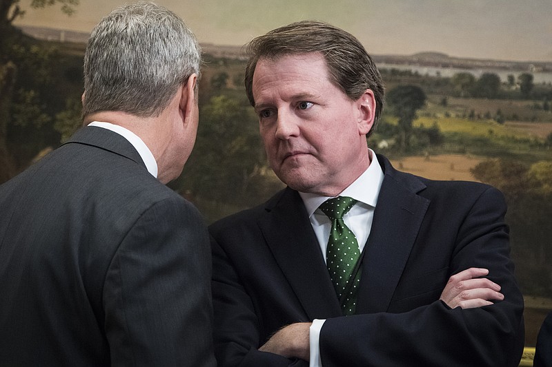 President Donald Trump's former White House Counsel Don McGahn on May 24, 2018, at the White House. MUST CREDIT: Washington Post photo by Jabin Botsford