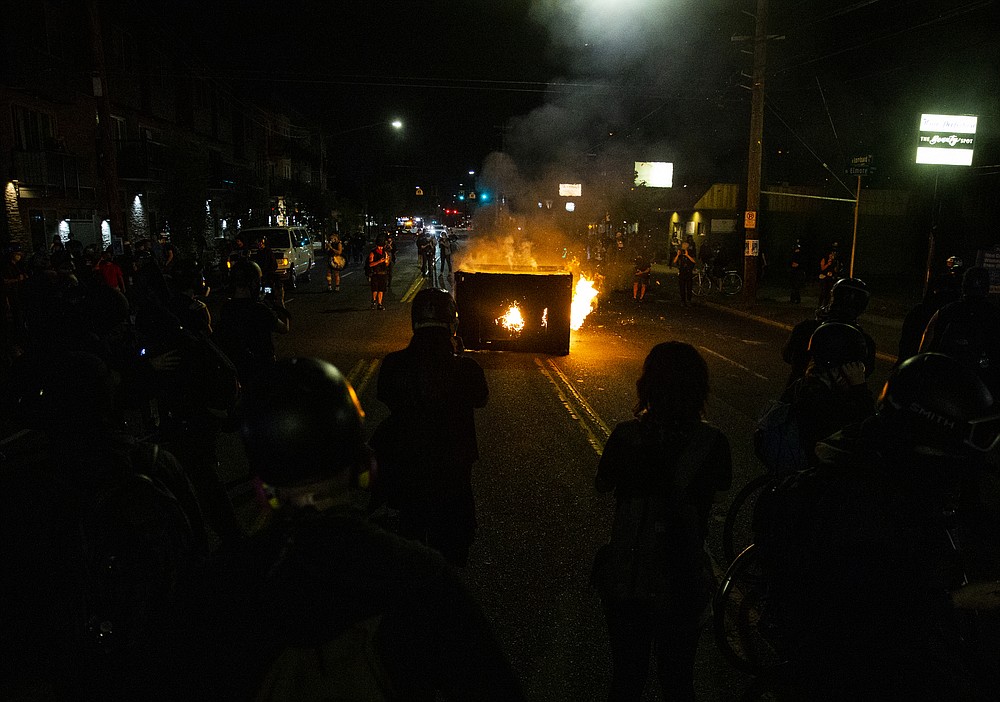 Portland protests both peaceful, violent