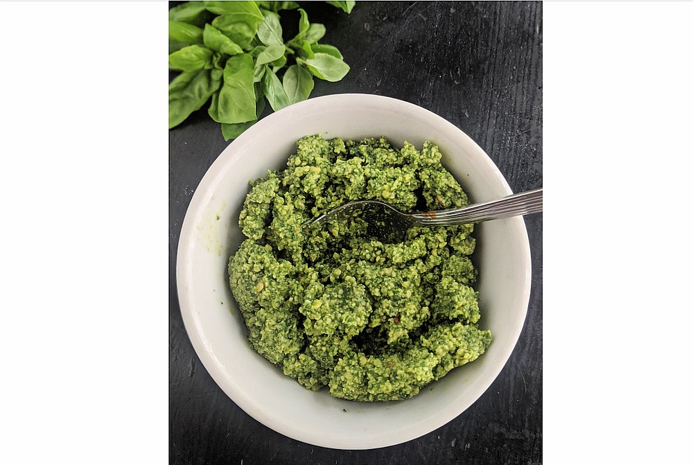 Basil pesto requires no cooking and comes together in minutes in a food processor or blender. (TNS/Pittsburgh Post-Gazette/Gretchen McKay)