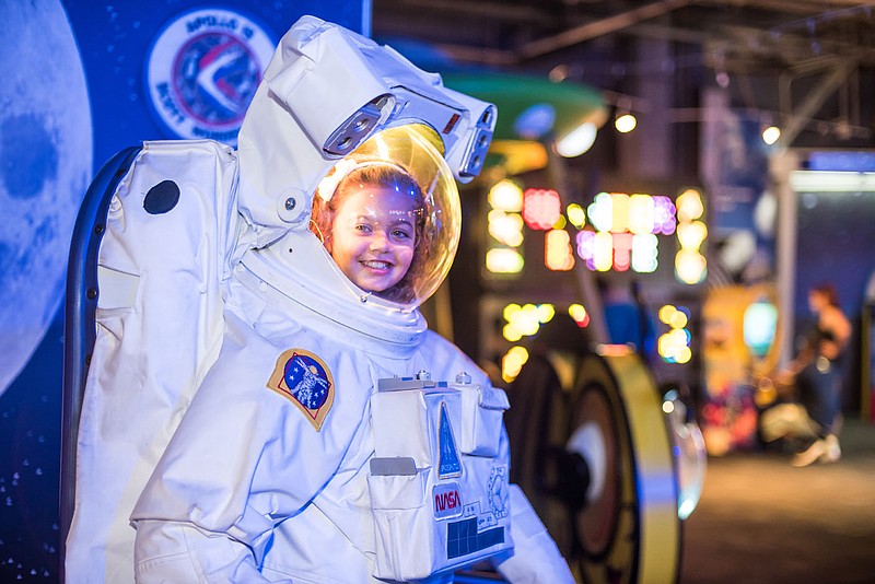 Guests can suit up for the perfect photo-op in the Space Discovery Zone at WonderWorks in Branson. Also including the Mercury capsule and the human gyroscope, this section of the new history and science museum/indoor amusement park will give visitors a virtual astronaut training experience.
(Courtesy Photo/WonderWorks) story.lead_photo.caption