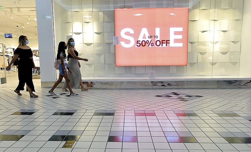 Shoppers walk through the Valley Mall in Halfway, Md., earlier this month. (AP) 
