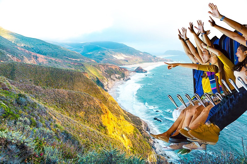 MacGillivray Freeman Films, an independent producer of giant-screen 70mm films for IMAX theaters, is a partner in providing the images for FlyRide, like this one of Big Sur.

(Courtesy Photo)