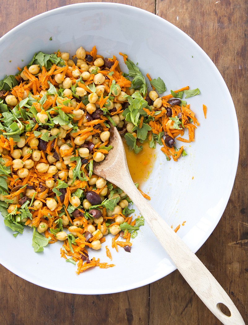 Chickpea Salad With Carrots, Arugula and Olives
Courtesy of America’s Test Kitchen