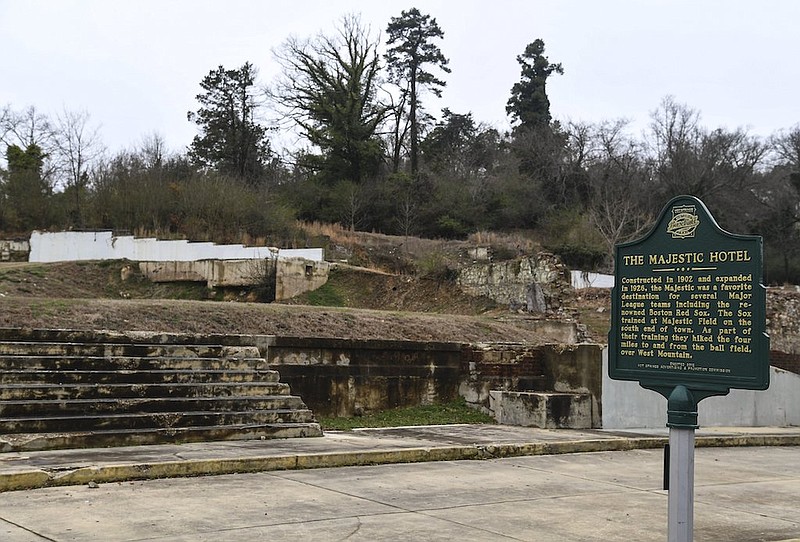 The former Majestic Hotel site as seen from Park Avenue. - File photo by The Sentinel-Record