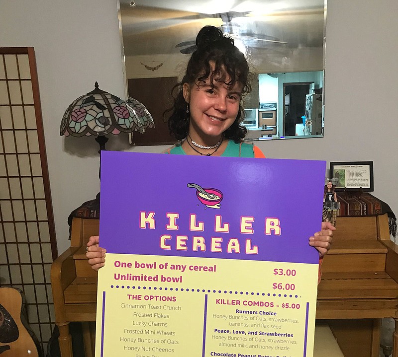 This summer, the very busy Blue Brasher, who just graduated from Fayetteville High School, added “opened cereal food truck” to her long list — in a relatively short life — of accomplishments.

(Courtesy Photo)