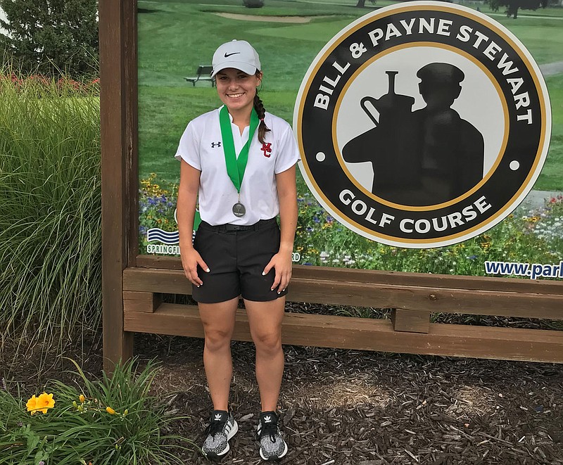Courtesy Photo
McDonald County's Lily Allman shot a 76 to take sixth place at the Springfield Catholic Girls' Golf Tournament held on Sept. 1 at the Bill and Payne Stewart Golf Course in Springfield.