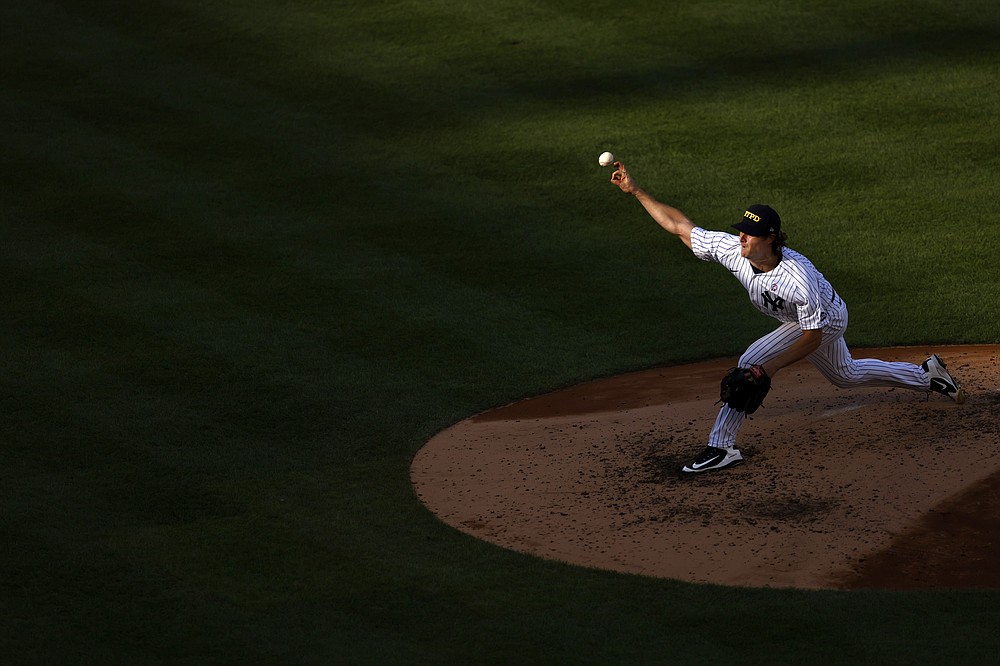 Gerrit Cole goes the distance with a two-hitter for Yankees in a shutout of  the Twins - The Boston Globe