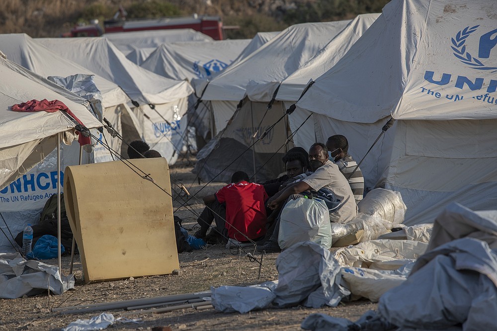 refugee camp tents