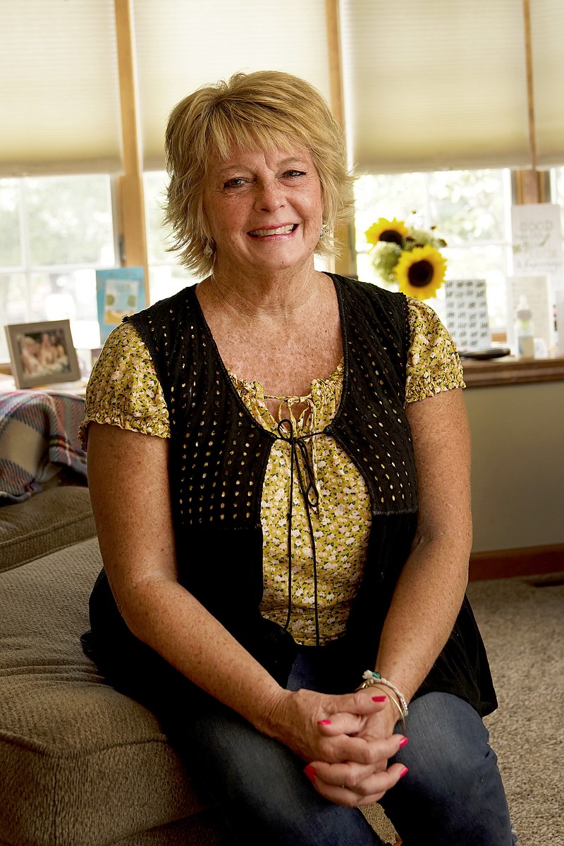 Kay Orzechowicz speaks Sept. 2 at her Griffith, Ind., home. After 35 years of teaching, Orzechowicz said COVID-19 "pushed her over the edge" to retire from northwest Indiana's Griffith High School at the end of July. - AP Photo/Charles Rex Arbogast