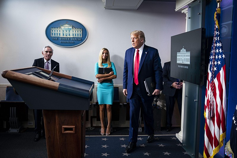 President Trump arrives for a news conference at the White House in Washington, D.C., on Sept. 16, 2020. (Bloomberg photo by Al Drago)