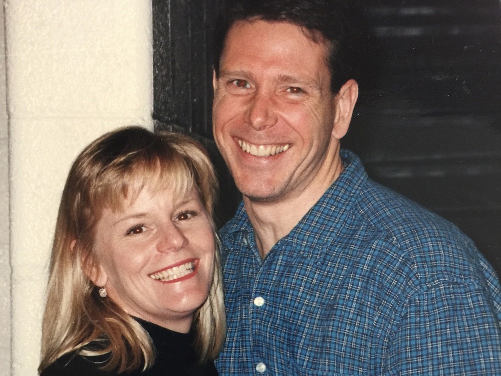 Denise and Dan pose in 1997, shortly after the couple met. MUST CREDIT: Photo provided by Dan Goerke