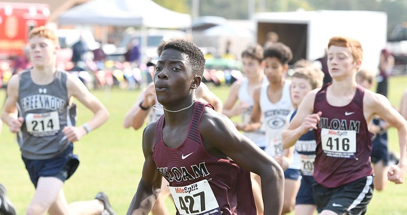 Bud Sullins/Special to the Herald-Leader
Noah Granderson was the top finisher of all divisions Saturday in the junior high boys division of the Panther Cross Country Classic.