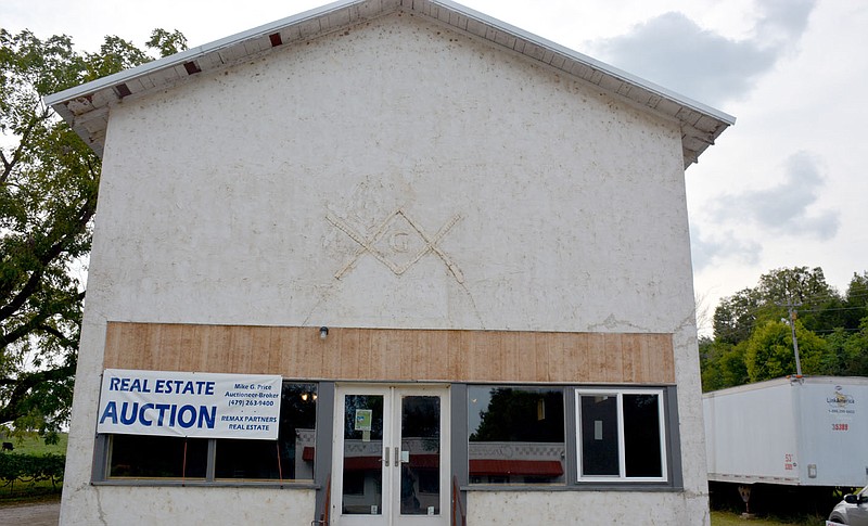 Marc Hayot/Herald-Leader The Masonic Lode in Cincinnati, Ark., will be sold at auction at 12 p.m. on Sept. 25. The building is said to have been built around 1945 and was also used as the community center.