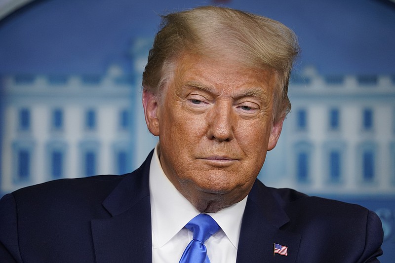 President Donald Trump speaks during a news conference in the James Brady Press Briefing Room of the White House Wednesday in Washington. - AP Photo/Evan Vucci