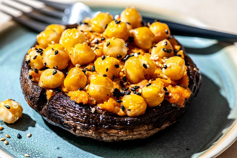 Portobellos With Chickpeas and Tahini
(For The Washington Post/Laura Chase de Formigny)