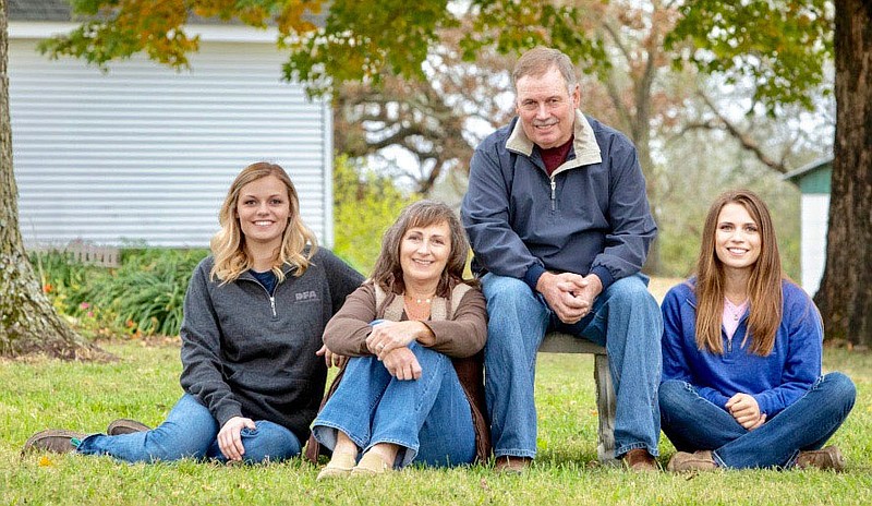 Submitted Photo
The Tim Crawley family, Tim and Nikki Crawley, and daughters Brittany and Jessica, have been named 2020 Members of Distinction by Dairy Farmers of America. The Crawleys are owners of Crawley's Valley View Farms in Gravette.