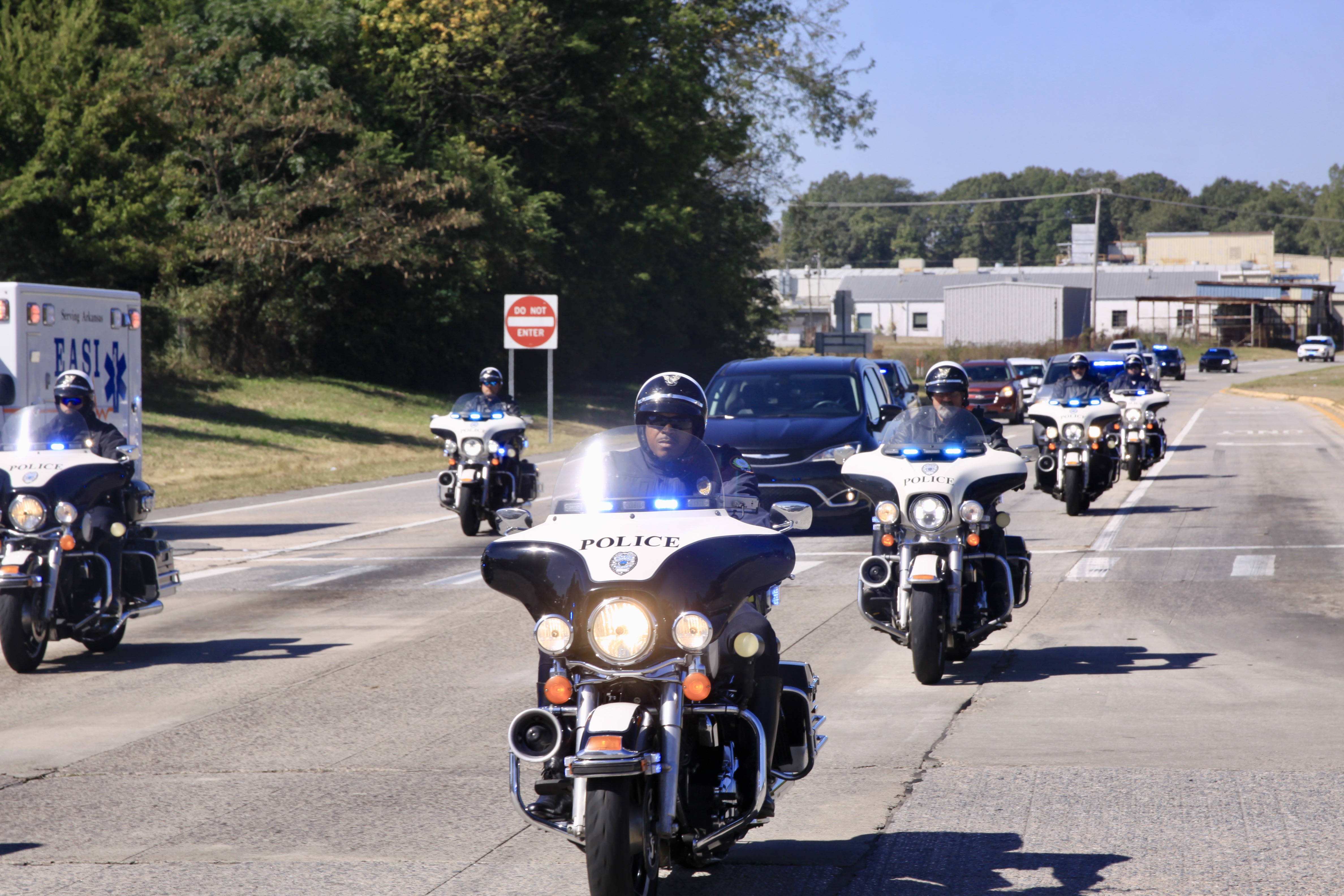 Procession salutes fallen officer