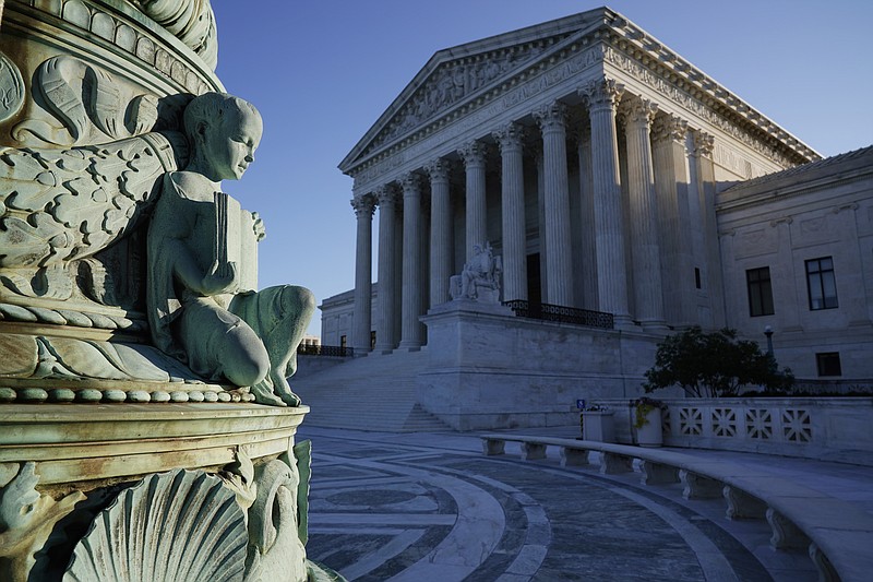 The Supreme Court on Oct. 5 in Washington. Tech giants Google and Oracle are clashing at the Supreme Court in a copyright dispute worth billions and important to the future of software development. - AP Photo/J. Scott Applewhite story.lead_photo.caption