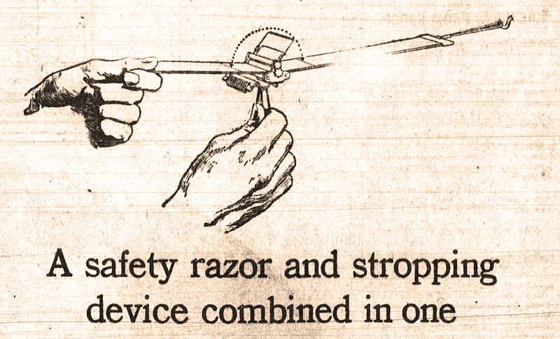 Ad for self-stropping safety razor from the Oct. 13, 1920, Arkansas Gazette.  (Arkansas Democrat-Gazette)
