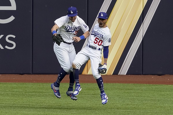 Cody Bellinger, Corey Seager and Justin Turner Los Angeles Dodgers