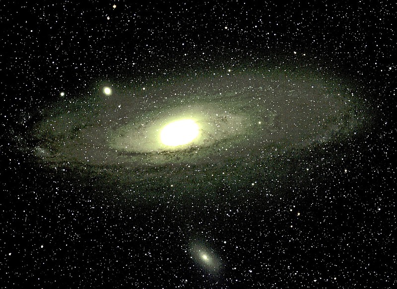 David Cater/Star-Gazing
Pictured is the great galaxy in Andromeda — M31.