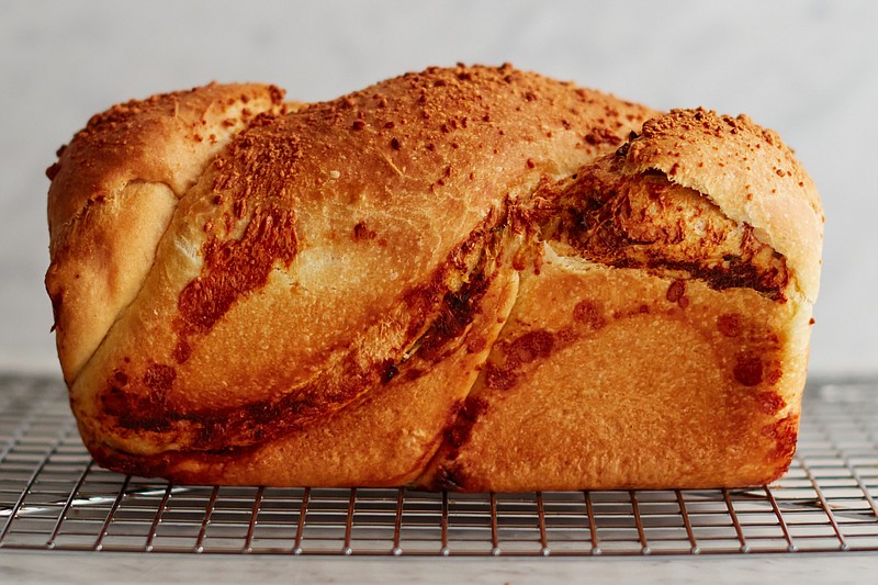 Savory Babka With Ricotta and Herbs — this cheesy garlic-scented, herb-speckled version may just outshine the chocolate kind. (The New York Times/Johnny Miller)