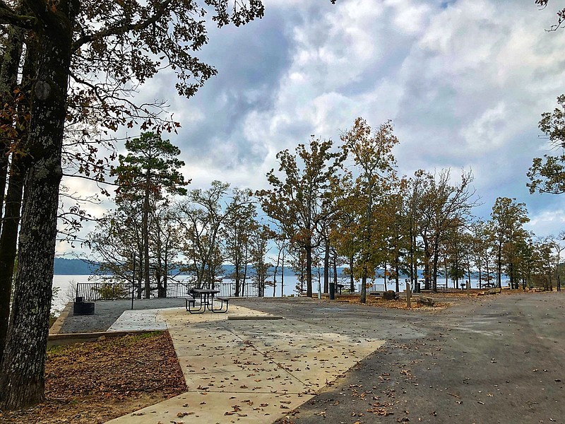 Several campsites are located near the water at DeGray Lake Resort’s DeRoche Ridge campground, which recently reopened after being closed for five years. - Photo is courtesy of Arkansas State Parks