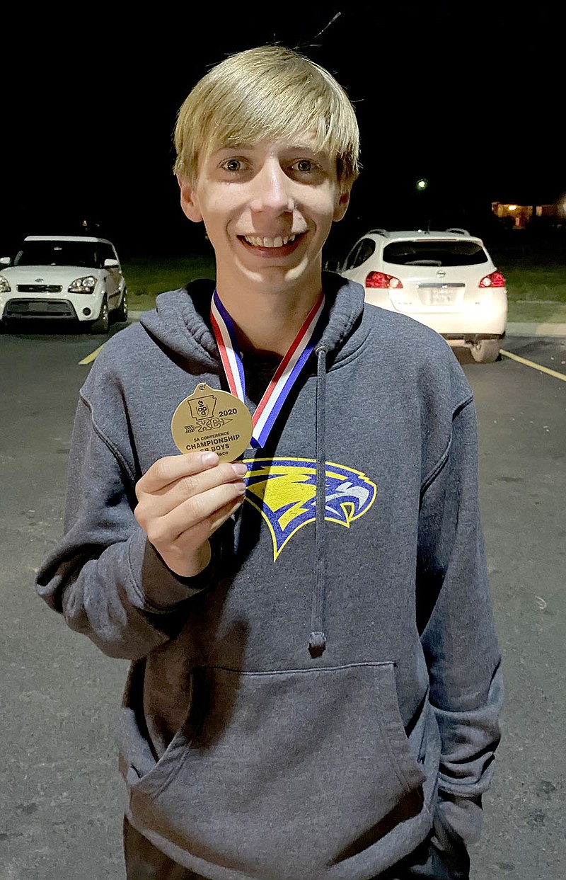 Photo submitted
Siloam Springs senior Michael Capehart finished fifth overall with a time of 16 minutes, 21.9 seconds at the 5A-West Conference Cross County Meet on Tuesday in Vilonia.