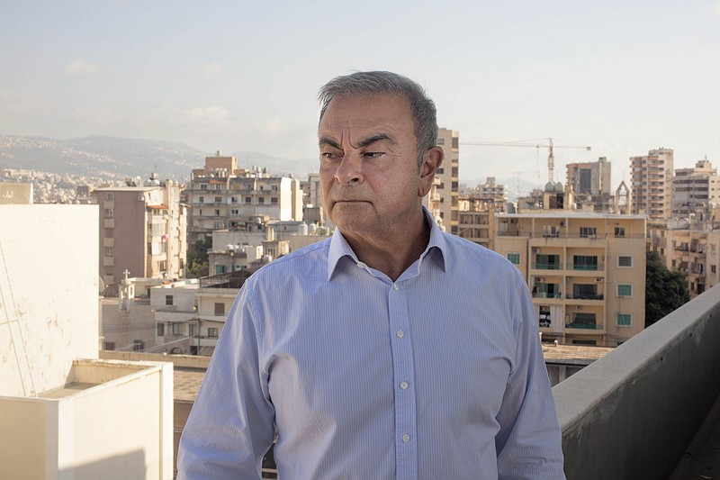Carlos Ghosn, former chief executive officer of Nissan Motor Co., poses for a photograph in Beirut on Aug. 25, 2020. MUST CREDIT: Bloomberg photo by Tamara Abdul Hadi.