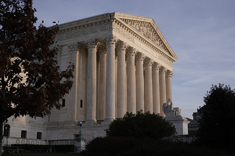 FILE - In this Nov. 5, 2020, file photo the Supreme Court is seen in Washington. (AP Photo/J. Scott Applewhite, File)