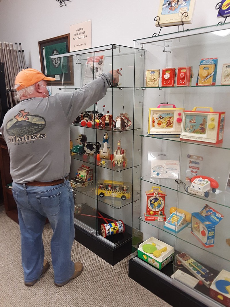 The Bella Vista Historical Museum reopened Oct. 31, having been closed since mid-March due to covid-19 concerns. That afternoon, Bruce Fox, who is retired from the Fisher-Price toy company, set up a new display of more toys from his personal collection, available for viewing through the end of December. Museum hours are 1-5 p.m. Saturday and Sunday.

(Courtesy Photo)