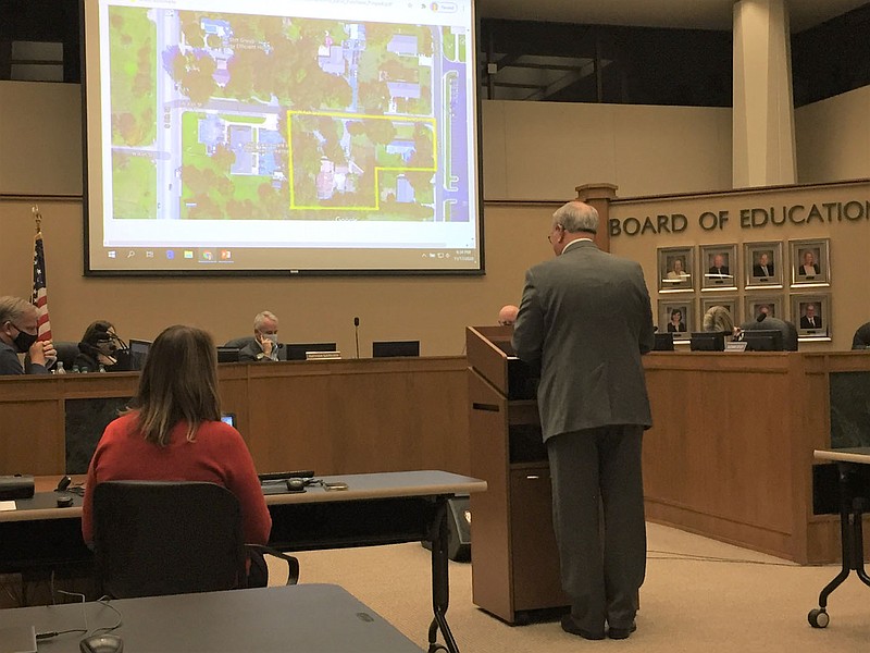 NWA Democrat-Gazette/DAVE PEROZEK Superintendent Marlin Berry addresses the Rogers School Board during its meeting on Tuesday, Nov. 17, 2020.