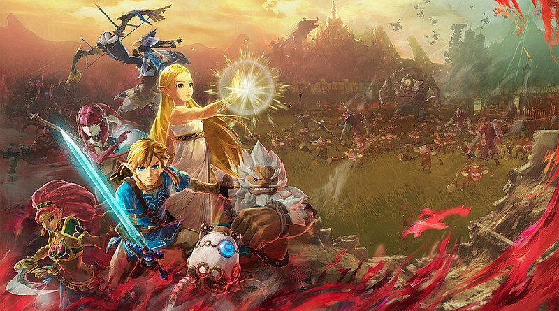 A scene from video game  "Hyrule Warriors: Age of Calamity." (Nintendo, Koei Tecmo)