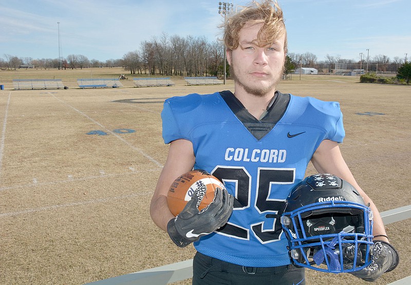 Graham Thomas/Herald-Leader
Colcord (Okla.) senior linebacker and captain Hayden Duncan leads the Hornets with 81 total tackles on the season. Colcord plays at Pawnee on Friday in the third round of the Oklahoma Class A state playoffs.