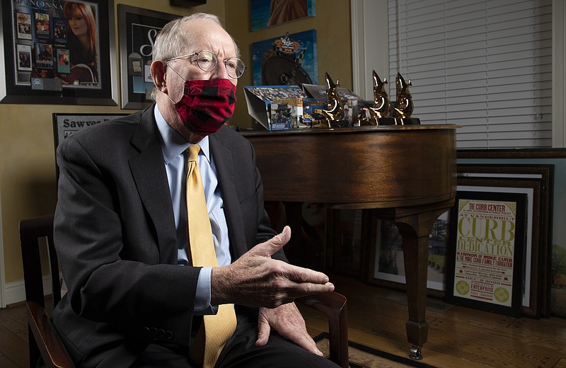 Sen. Lamar Alexander, R-Tenn., speaks during an interview, Nov. 20, in Nashville, Tenn. - AP Photo/Wade Payne