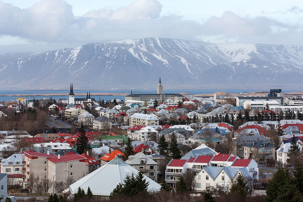 The Reykjavik skyline on April 7, 2016. MUST CREDIT: Bloomberg photo by Arnaldur Halldorsson