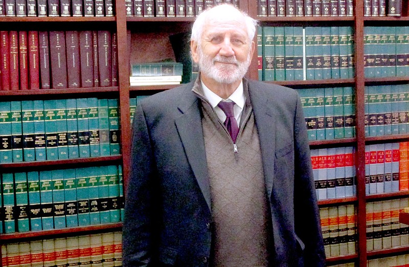 Marc Hayot/Herald-Leader Judge Stephen Thomas plans on retiring at the end of his term on January 1. The judge has served as Siloam Springs municipal court judge and later district court judge for 35 years.