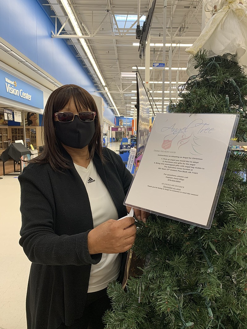 Gloria Davis of Pine Bluff said she hopes to brighten a child's Christmas this year through the Angel Tree program. "It always feels good to give," she said. (Special to The Commercial)