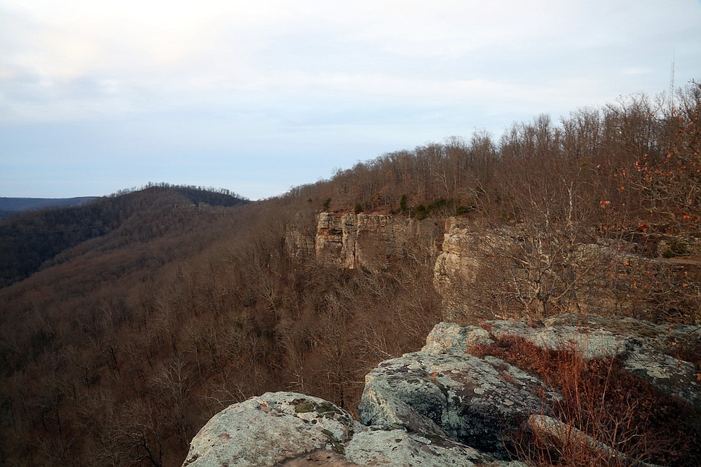 Hikers along the Rim Trail at White Rock Mountain Recreation Area will also be privy to incredible views of the Ozark Mountains. - Photo by Corbet Deary of The Sentinel-Record