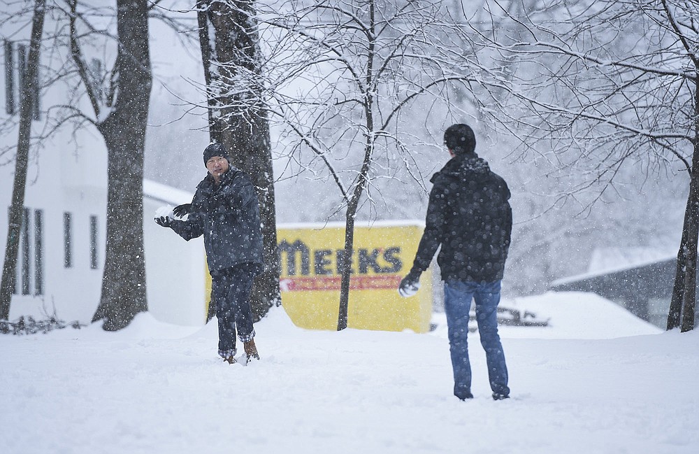 Snowfall in Northwest Arkansas