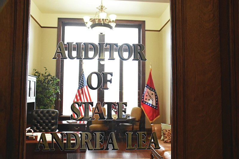 The office of the Arkansas State Auditor Andrea Lea photographed on Dec. 16, 2020 at the Capitol.
(Arkansas Democrat-Gazette/Staci Vandagriff)