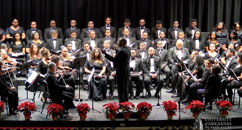 One of the UAPB Vesper Choir’s most anticipated concerts is the annual performance of Handel’s Messiah. This is a photo of a previous Christmastime performance as the 2020 performance was canceled due to the coronavirus. (Special to The Commercial)