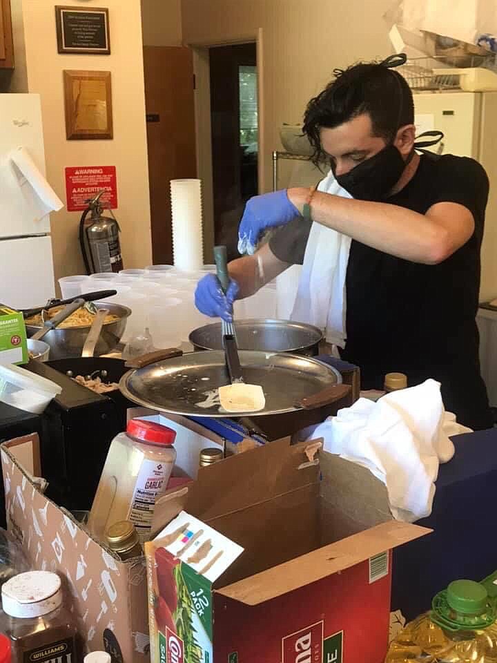 Furloughed from a job at a high-end Fayetteville restaurant, Alex Tripodi took his knowledge of food and started feeding those in need, creating MayDay Community Kitchen.

(Courtesy Photo)