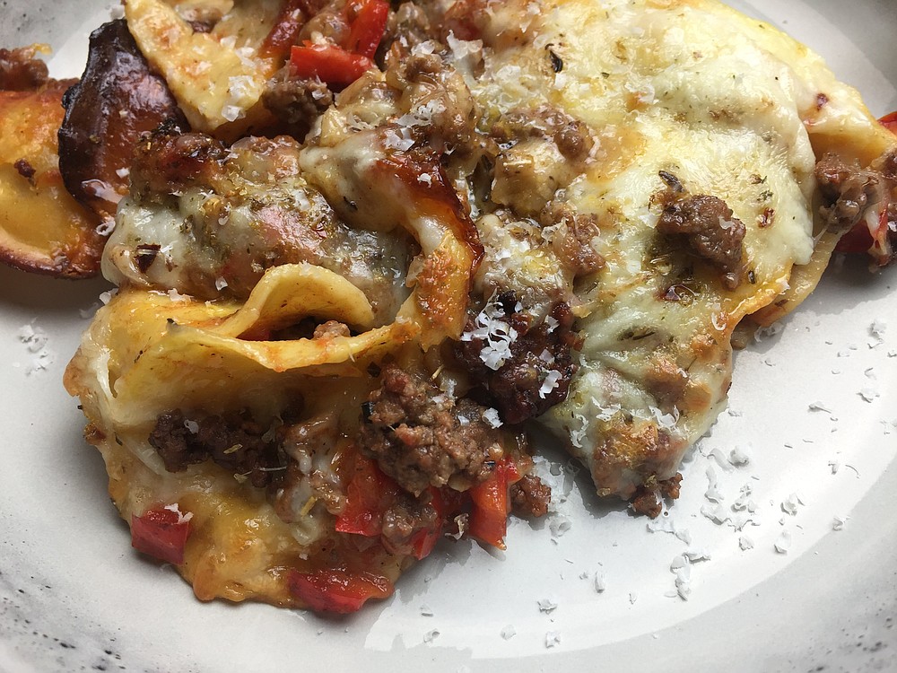 Beefy, Cheesy Ravioli Bake
(Arkansas Democrat-Gazette/Kelly Brant)