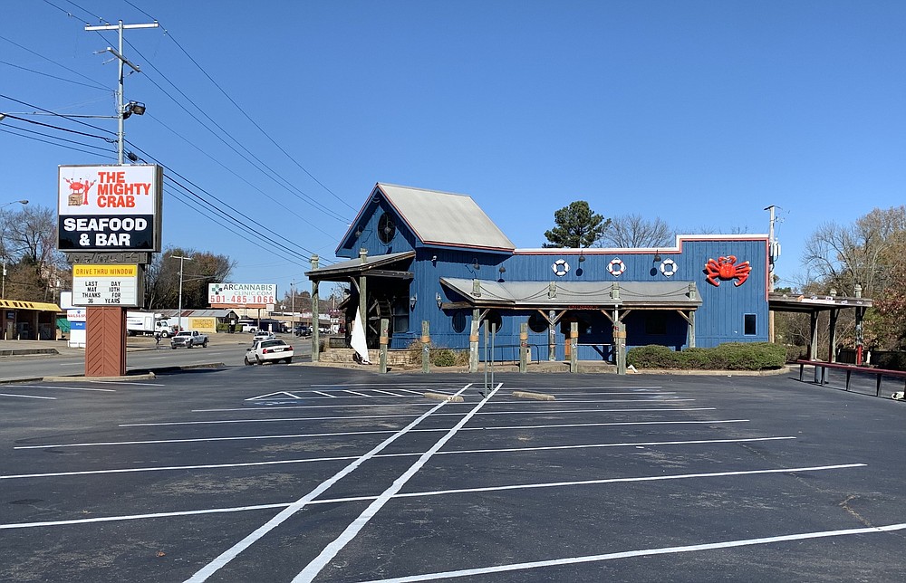 The Mighty Crab replaced Catfish City on South University Avenue. (Democrat-Gazette file photo/Eric E. Harrison)