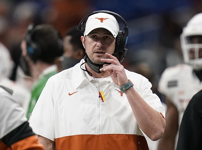 Texas head coach Tom Herman during the second half of the Alamo Bowl Tuesday against Colorado in San Antonio. Texas fired Herman Saturday after four seasons of failing to win a Big 12 championship and making only one appearance in the league title game. - Photo by Eric Gay of The Associated Press