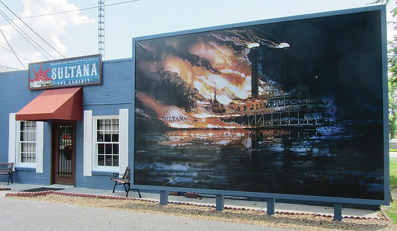 Special to the Democrat-Gazette/MARCIA SCHNEDLER
Sultana Disaster Museum in Marion tells the story of the nearby Mississippi River steamboat explosion and fire that caused 1,700 to 1,800 fatalities in 1865.