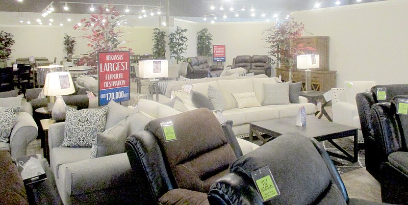 Marc Hayot/Herald-Leader Sam's Furniture Outlet in Siloam Springs will sell bedroom, dining room and living room furniture. The furniture will be brand name pieces in the low to medium price point, according to Sam's President Joe Donaldson. The location opened on Jan. 1.